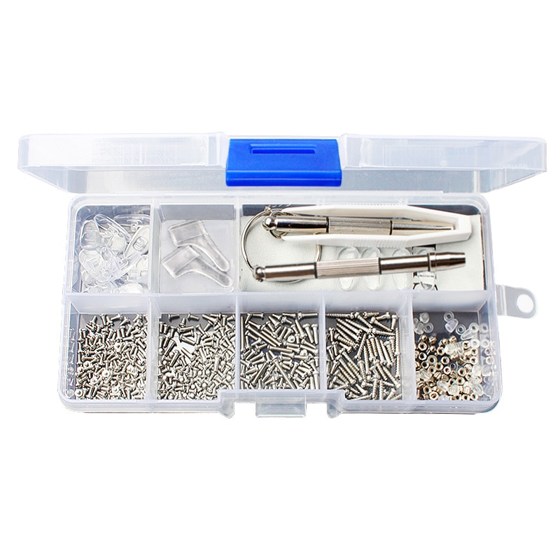 COLOUR_MAX Optical Glasses Kit Repair Screwdriver Tool Box Eyeglass Sunglasses Screw Nut Set