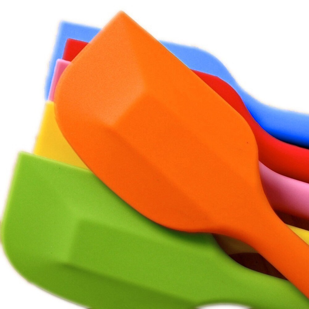 Cocina casera de silicona Flexible Espátulas para tarta espátula para crema herramienta de cocción y horneado