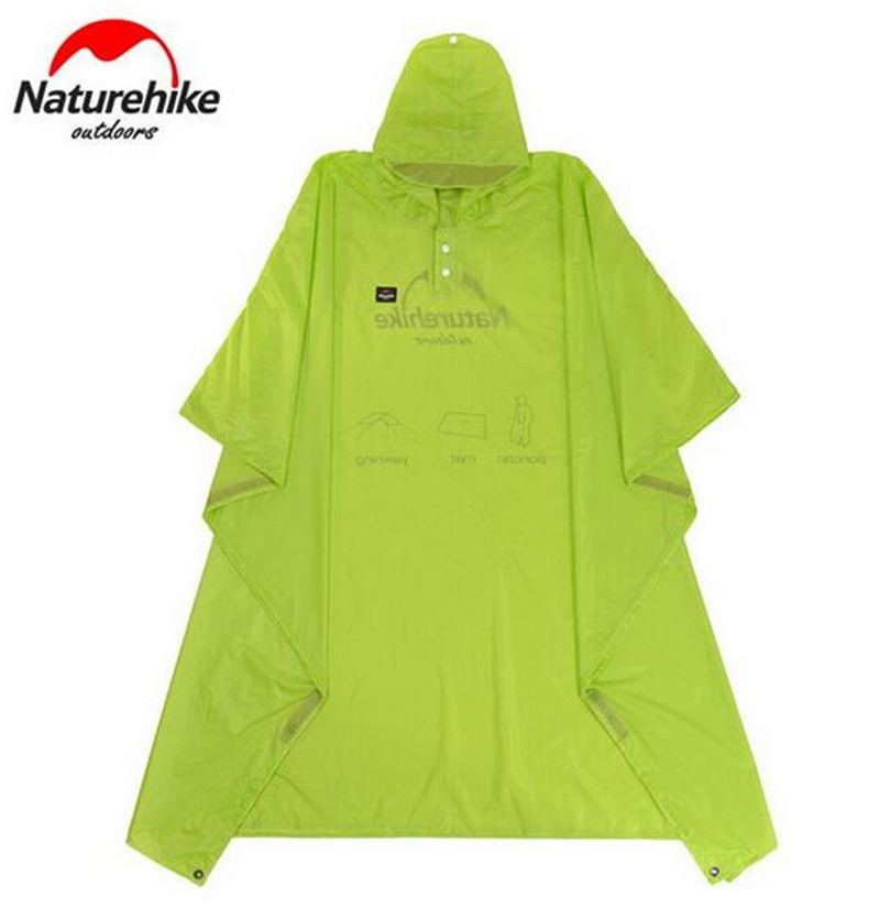 Naturehike 3 in 1 Ourdoor Raincoat Portable Multifunctional Water-resistant Shade Cover Waterproof Poncho Rainwear