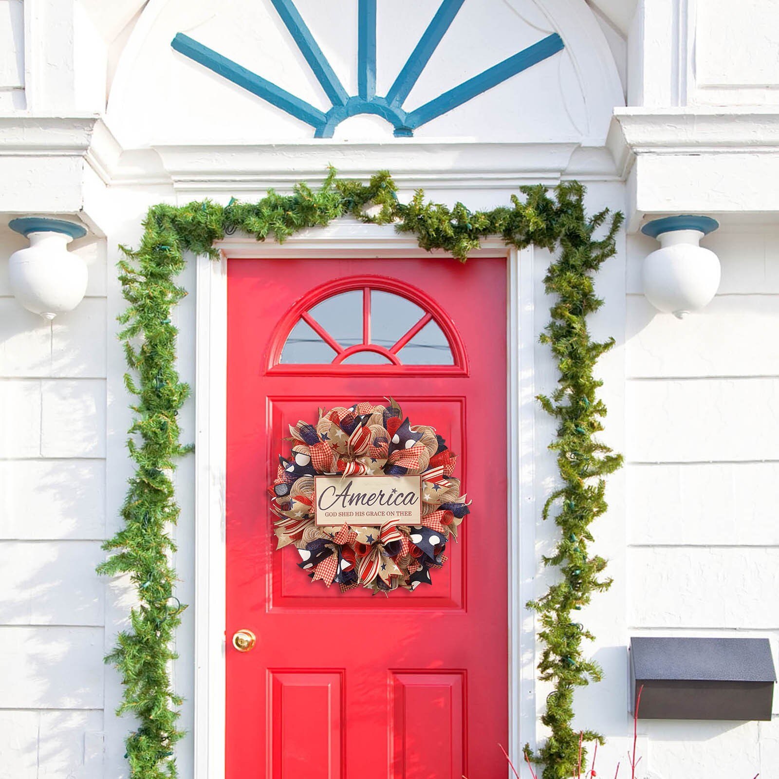 Couronne De Pin Artificielle Joyeux Noël, Décorati... - Grandado
