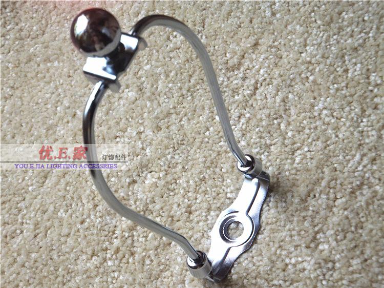 Or/Chrome couleur Lampe Métal Harpe Faîteau et Lampe Harpe Set De Support, pour mise à jour Table Lampadaires