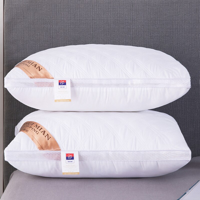 simple Double confortable cou oreiller hôtel oreiller étudiant dortoir plume cou oreiller: white5 1 piece