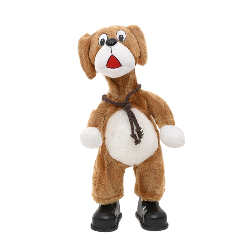 425F Electric Plush Doll Stuffed Animal Interesting Anti-Anxiety Party Supplies: Brown shaking head d