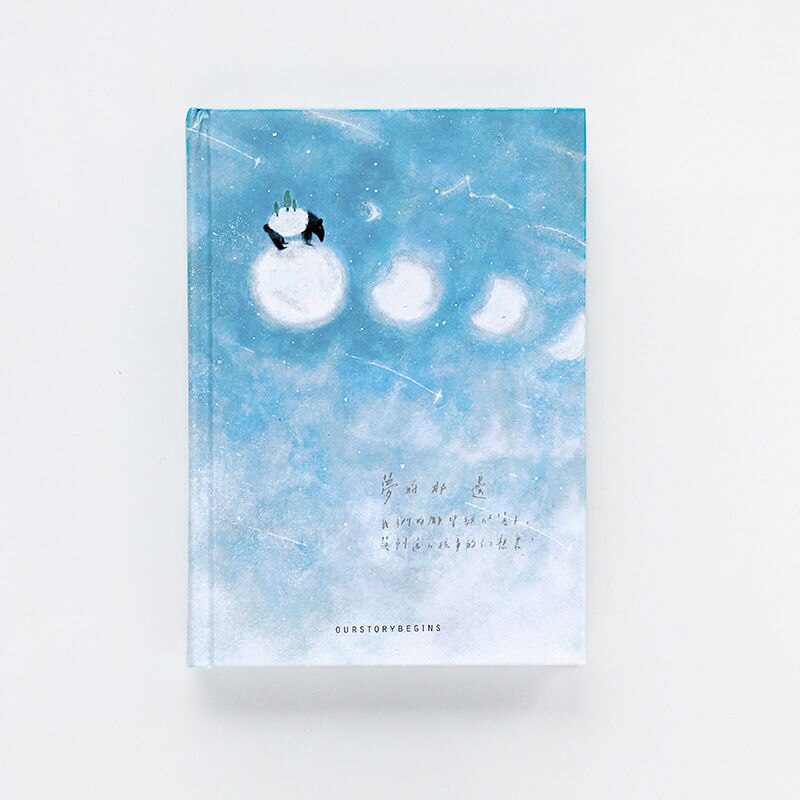 Carnet de notes «voyage seul», carnet de notes à couverture rigide, papiers artistiques vierges, Agenda quotidien, étude, carnet de notes, papeterie, pour bureau: C Notebook