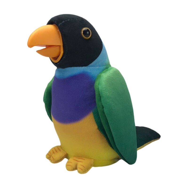 Multifunktions Elektrische Plüsch Papagei Sprechen Reden Wiederholen Winken Vogel Puppe Spielzeug L9CD: 5