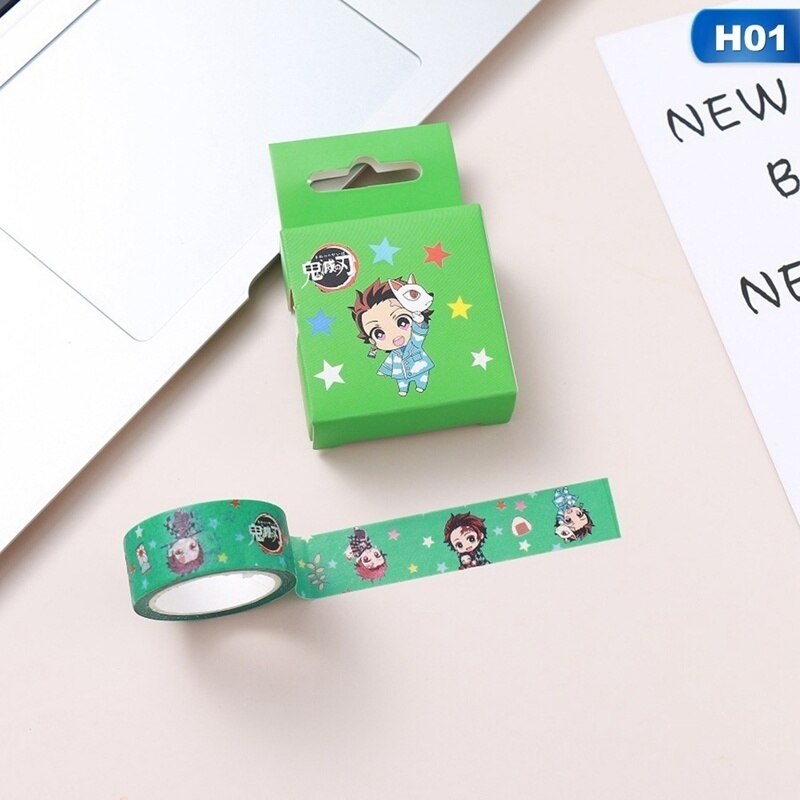 2 pieces/set of cartoon tape paper label sticker decorative Diy scrapbook masking office school supplies: 1