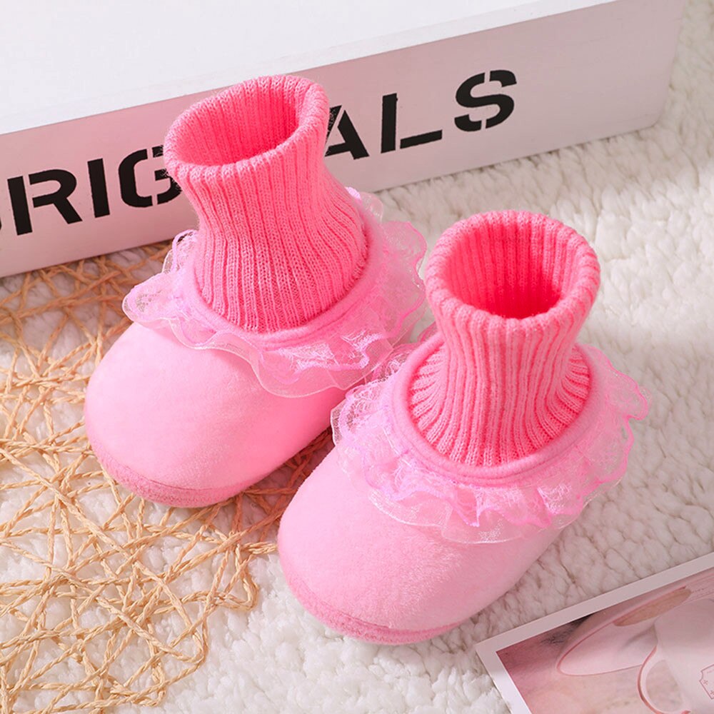 25 # neugeborenen Baby Mädchen Weiche Schuhe Sohlen Spitze fest drucken Weben Schuhe Krippe Schuhe lässig Baumwolle Schuhe Für Mädchen ohne Schnürsenkel