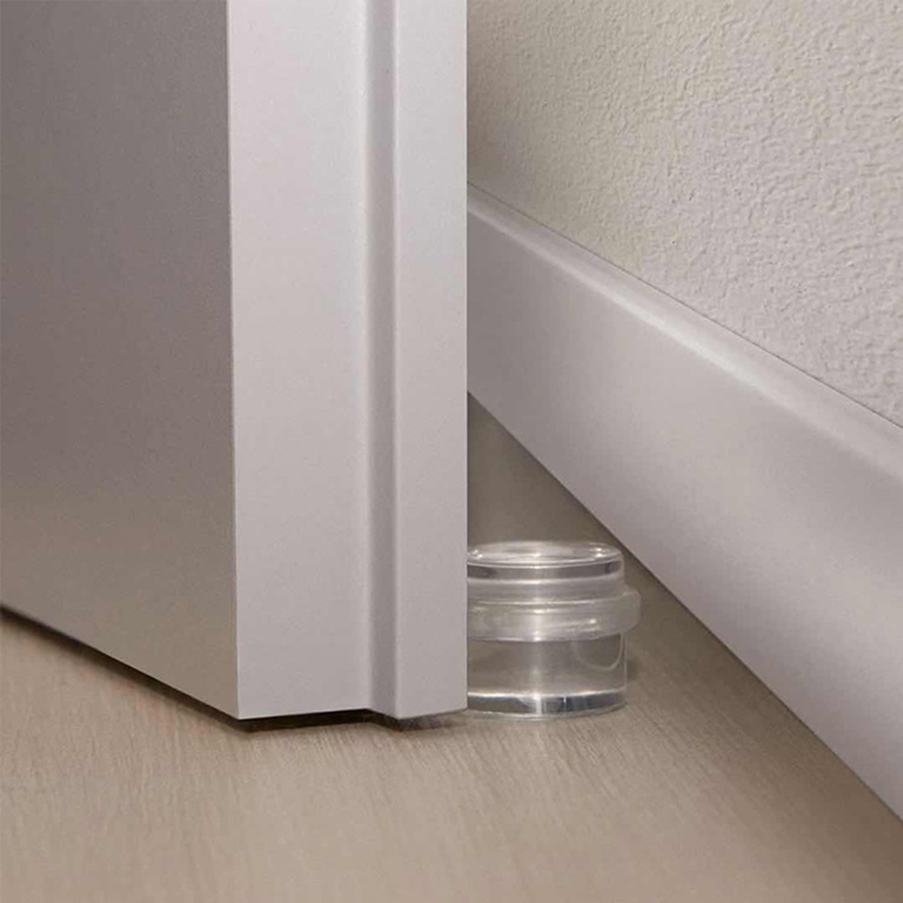 Door Stop Transparent Acrylic Cylindrical Anti-Collision Buffer To Protect Walls And Furniture Self Adhesive Door Stopper