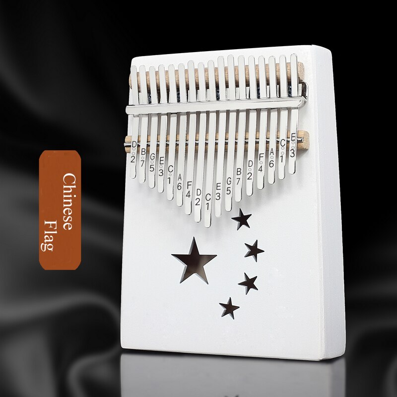 17 Keys Kalimba Mahogany Thumb Piano Reed 17 Key Music Keyboard Mini Piano High Wooden African Kalimba Finger Piano: D