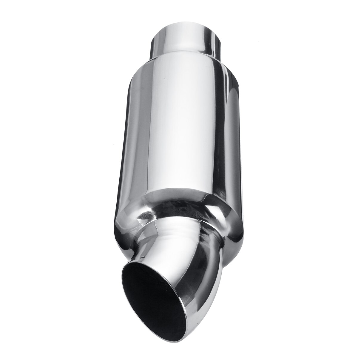 2" Car 51mm Exhaust Muffler Exhaust Tip Resonator Stainless Steel Burnt Rear Pipe Tail Tube Silencer