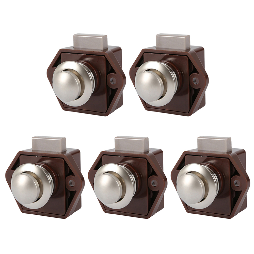 5pcs Camper Auto Push Lock Diameter 20mm RV Caravan Boot Motor Thuis Kast Lade Klink Knop sloten Voor Meubels Hardware