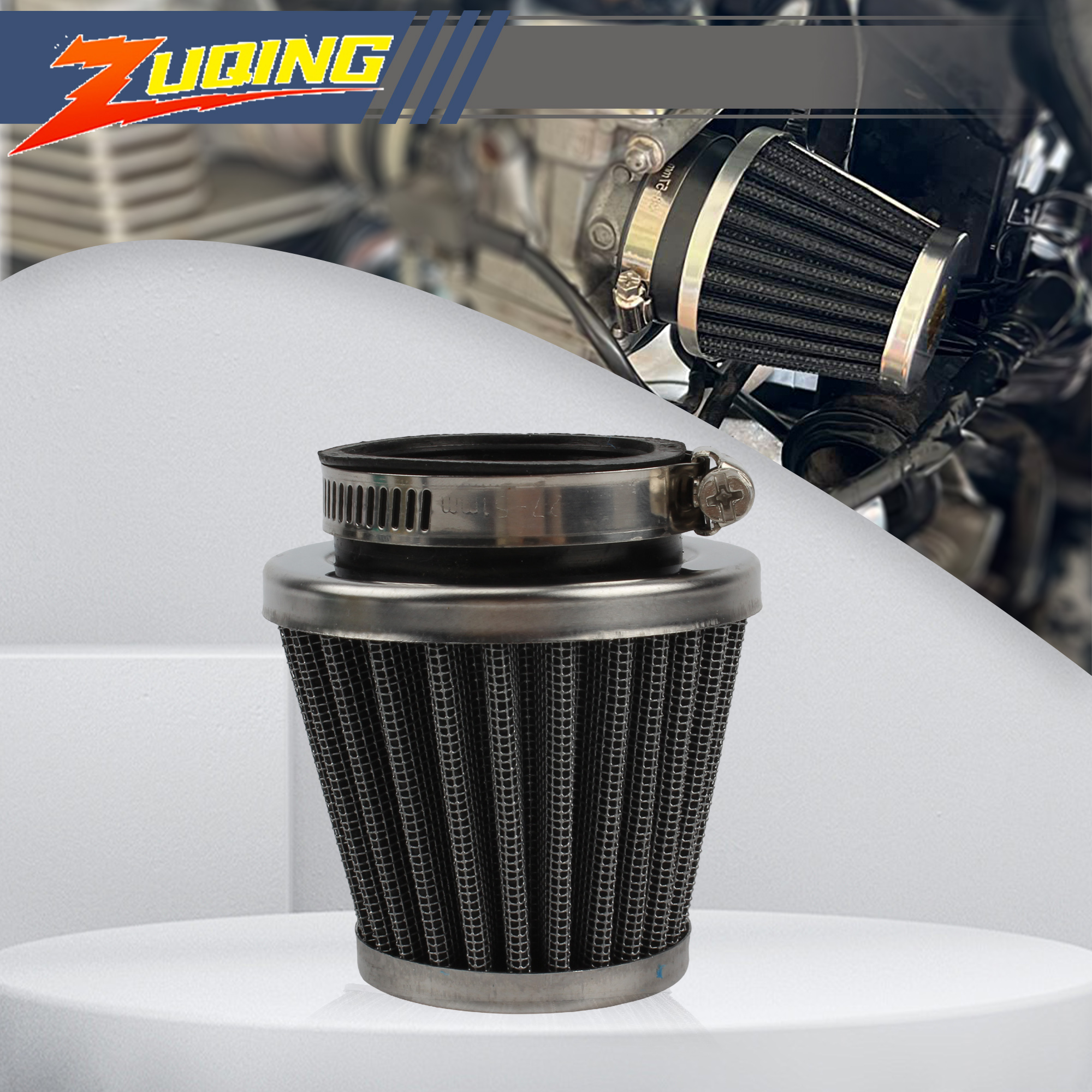 Motorcycle Air Filter 35mm 38mm 42mm Filters Universal Carburetor Air Intake Filter Washable Replacement Motocross ATV Dirt Bike