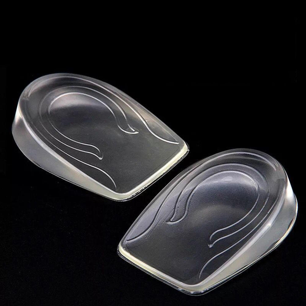 1 Paar Mannen En Vrouwen Silicon Gel Hiel Kussen Verlichten Voet Pijn Protector Spur Ondersteuning Verhooging Schoen Pad Hoge hak Inserts: for woman 2cm