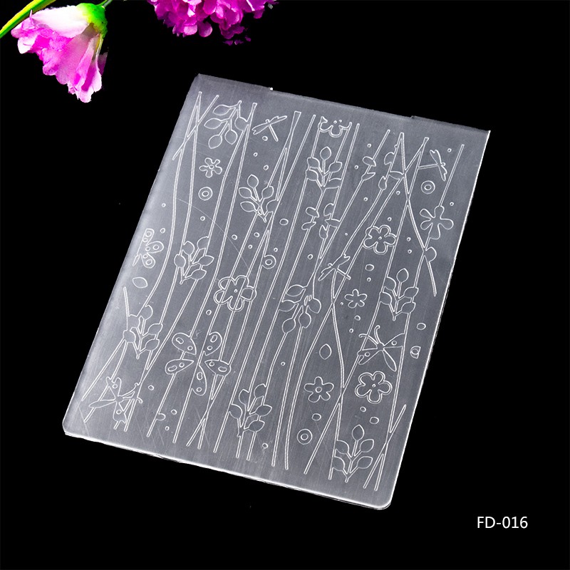 The Embossing Plate Scrapbook Circular DIY Paper Cutting Dies Scrapbooking Plastic Embossing Folder: FD-016