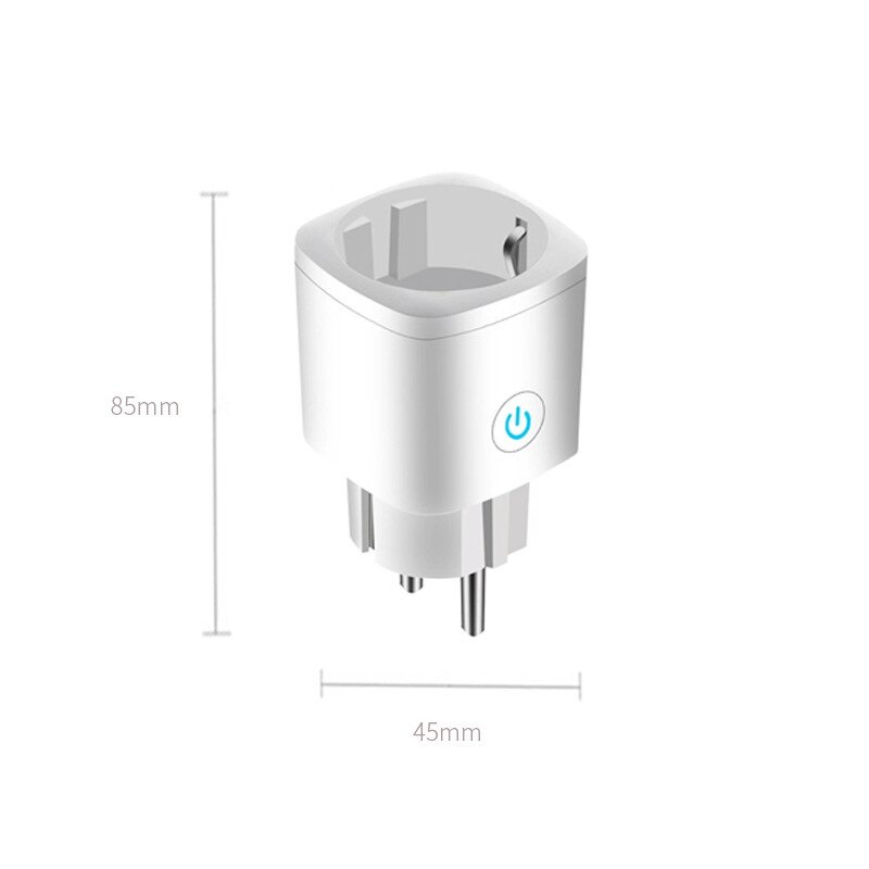 EU Plug WIFI Smart Outlet Socket Remote Control Timer Voice Control Power Energy Monitor Smart Power Socket With Alexa Assistant: Alexa