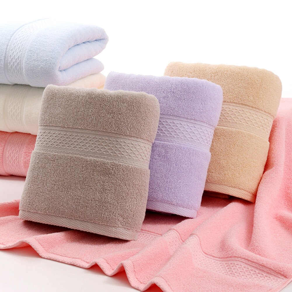Plain Kleur Katoen Effen Badhanddoek Strandlaken Voor Volwassenen Sneldrogende Zachte Dikke Hoge Absorberende Spa Badkamer Bad Handdoeken