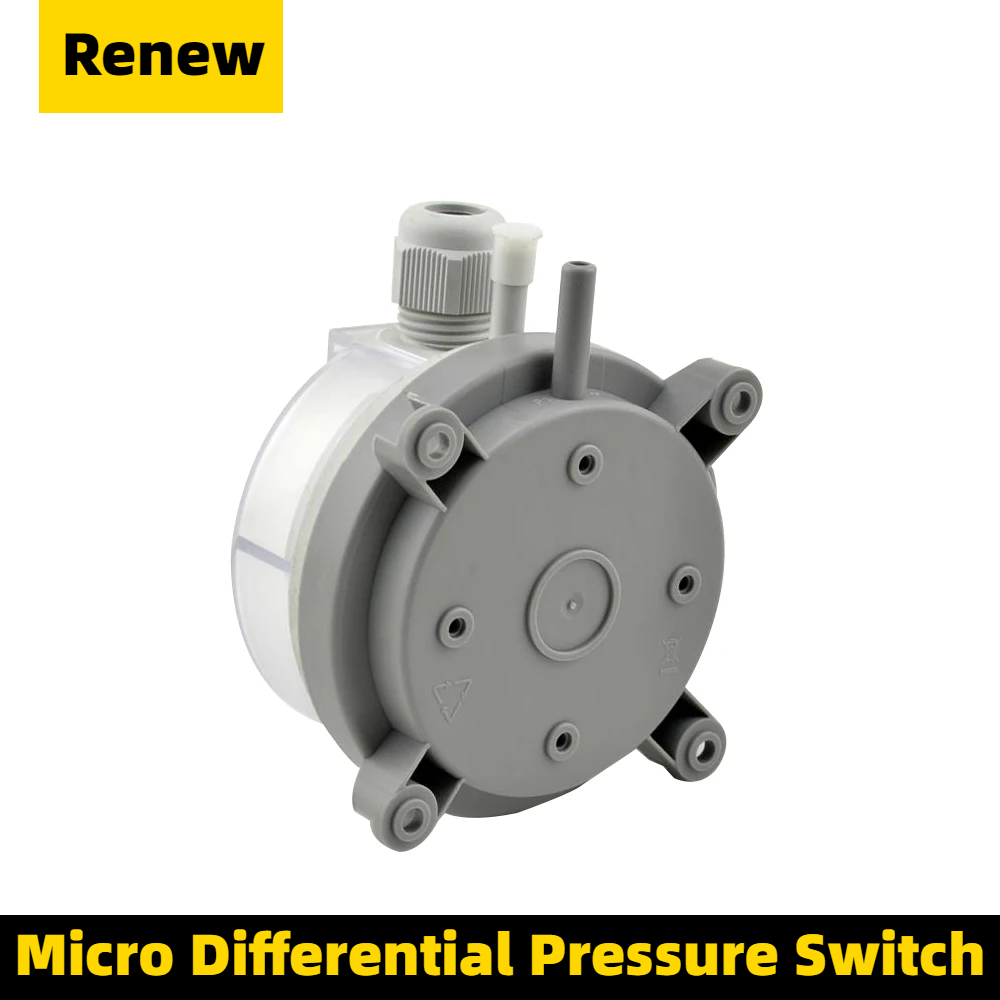 Interruptor de presión diferencial de aire, micropresión ajustable, 20-200Pa