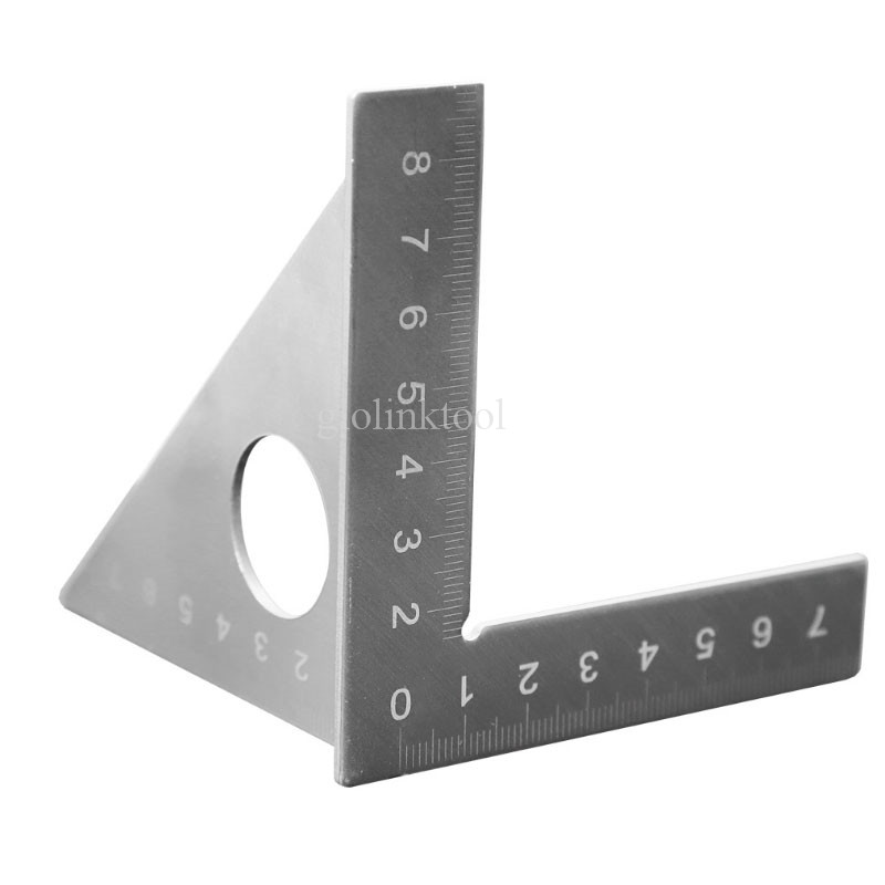 45 degree Stainless Steel Triangle Square ruler Rafter Speed Square T and Tri Angle Square Multifunction Scriber tool Protractor