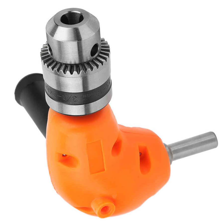 90 Degree Right Angle Drill Chuck Attachment Portable Compact Punch Adapter Attachment Tool