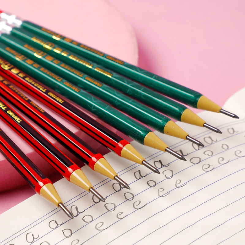 2/4pcs Mechanical Pencil 2.0mm Non Sharpening Pencils with Sharpener Kawaii Korean Stationery for School Office Supplies