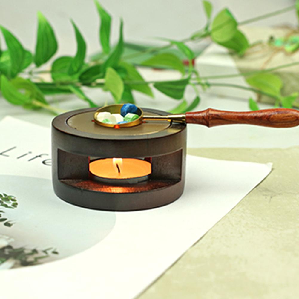 Zegellak Oven Vintage Stempel Lakzegel Kralen Sticks Warmer Wax Smelten Oven Fornuis Pot Elegante Retro Craft