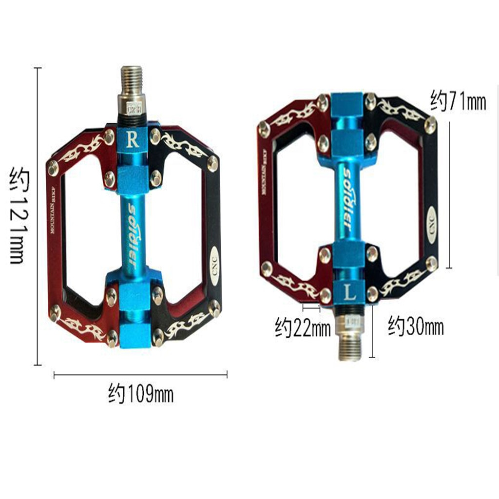 Soldaat Mountainbike Platform Pedaal Platte Aluminium Palin Pedaal Anti-Slip