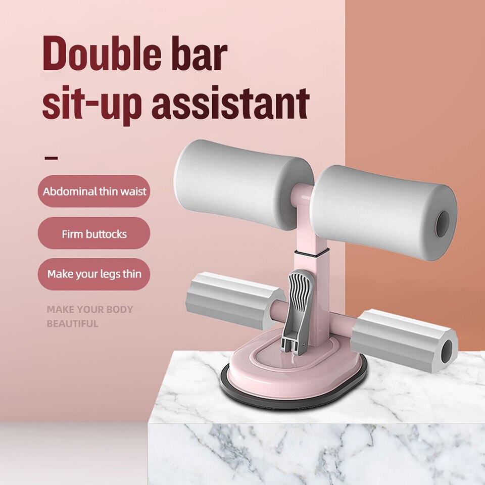 Fitness Suction Cup Sit-Up Cushion Sit Up Stand Bars Abdominal Core Strength Muscle Training Home Gym Body Shaping Building Bar