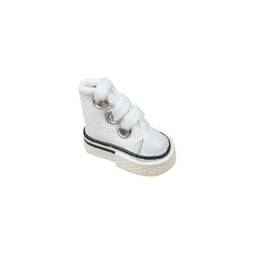 1 pièces Mini doigt chaussure réaliste mignon Skate Board chaussure toile touche chaussure pour doigt break dance touche: White