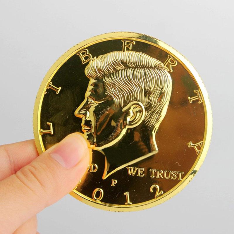 Silver/Gold Color Jumbo Magic Coin Half Dollar 73mm Top Magic Tricks Magician Gimmick MSW1850