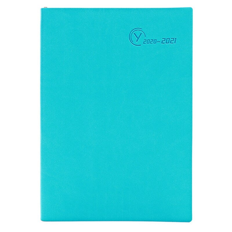 2021 porządek obrad do miękkie etui notatnik plan zarządzania czasem A5 zeszyt: niebieski