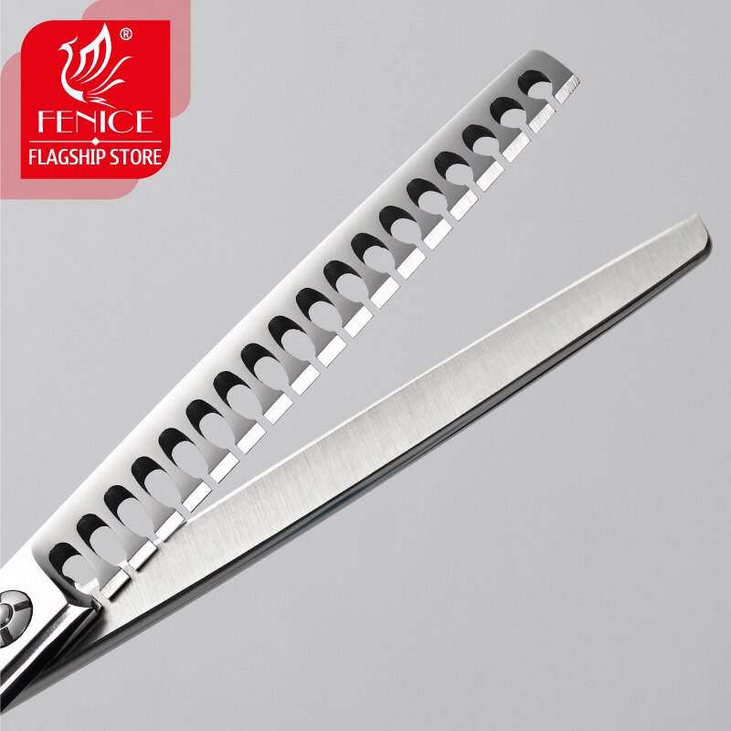 Fenice 6.5 inch Pet Grooming Dog Scissors for Bichon Pomeranian Thinning Rate 70% Japan 440C Thinning Shear