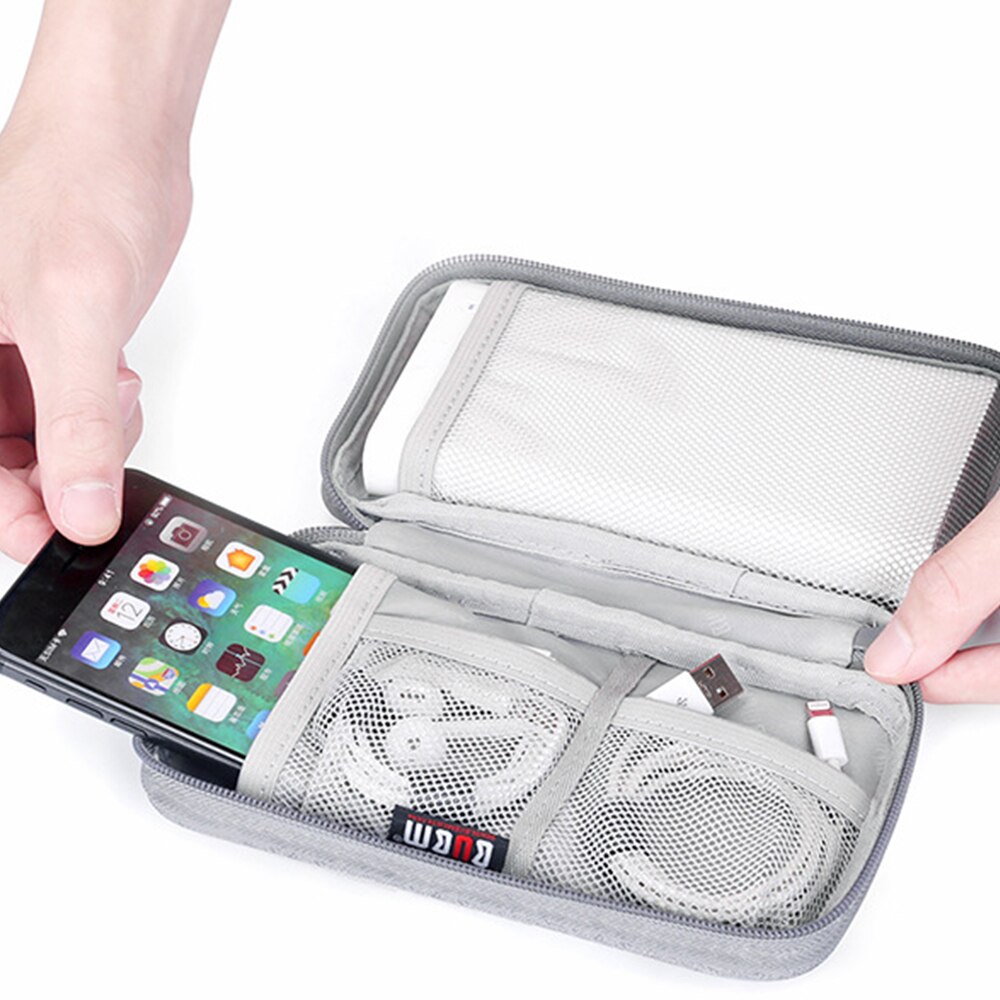 Travel Power Bank Protective Case,External Hard drive Battery PowerBank Storage Bag USB Cable Headphone Bag