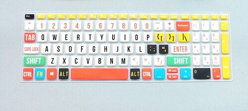 Keyboard Cover Protector Skin For Lenovo IdeaPad 15S ARE Notebook Keyboard Film 15.6-inch Protective Film Cute: type7
