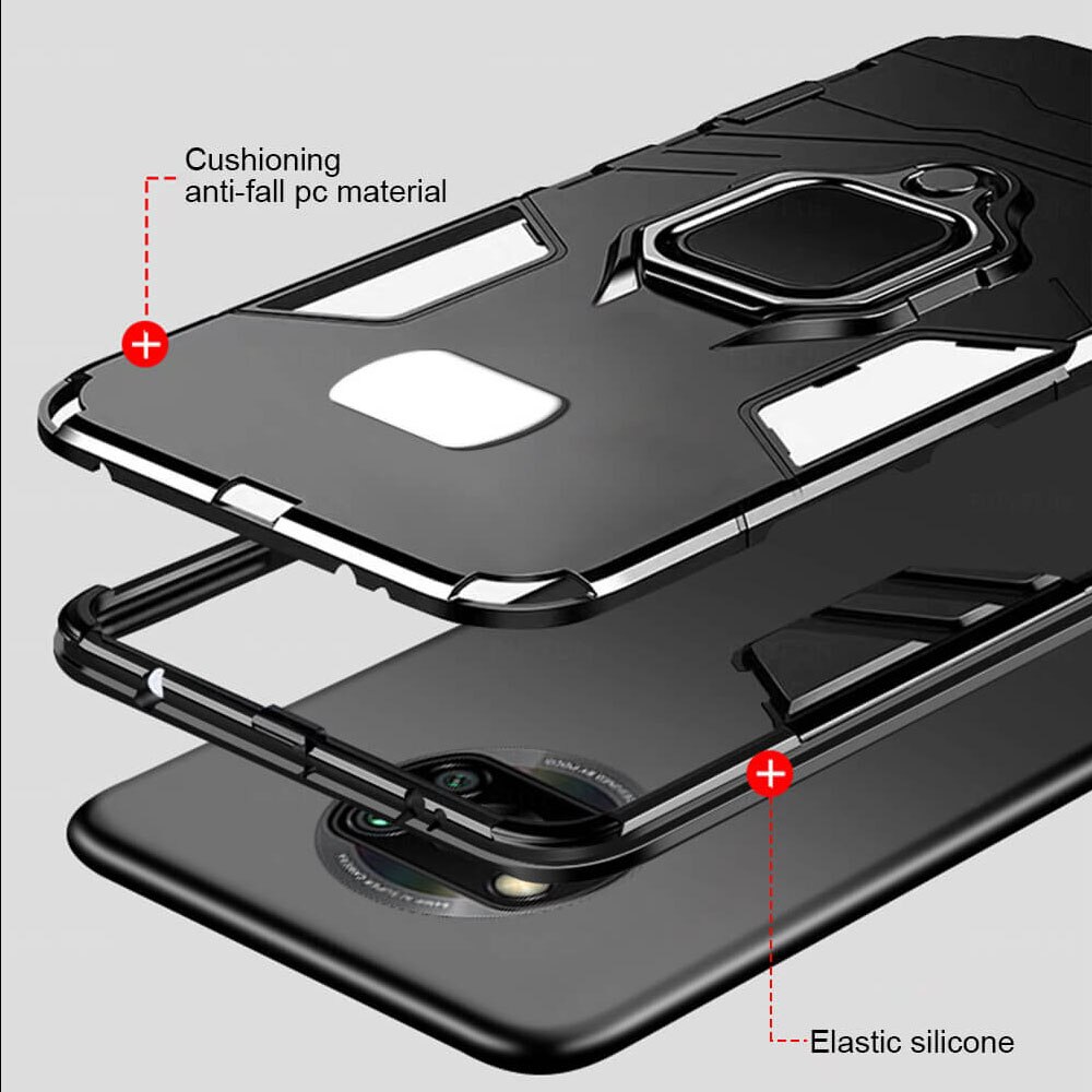 Shockproof Magnetic Phone Case For Xiaomi Poco X3 NFC Slim Back Cover on Xaomi Xiomi Redmi 9C 9A 9 C C9 Poko X3 NFC PocoX3 Armor