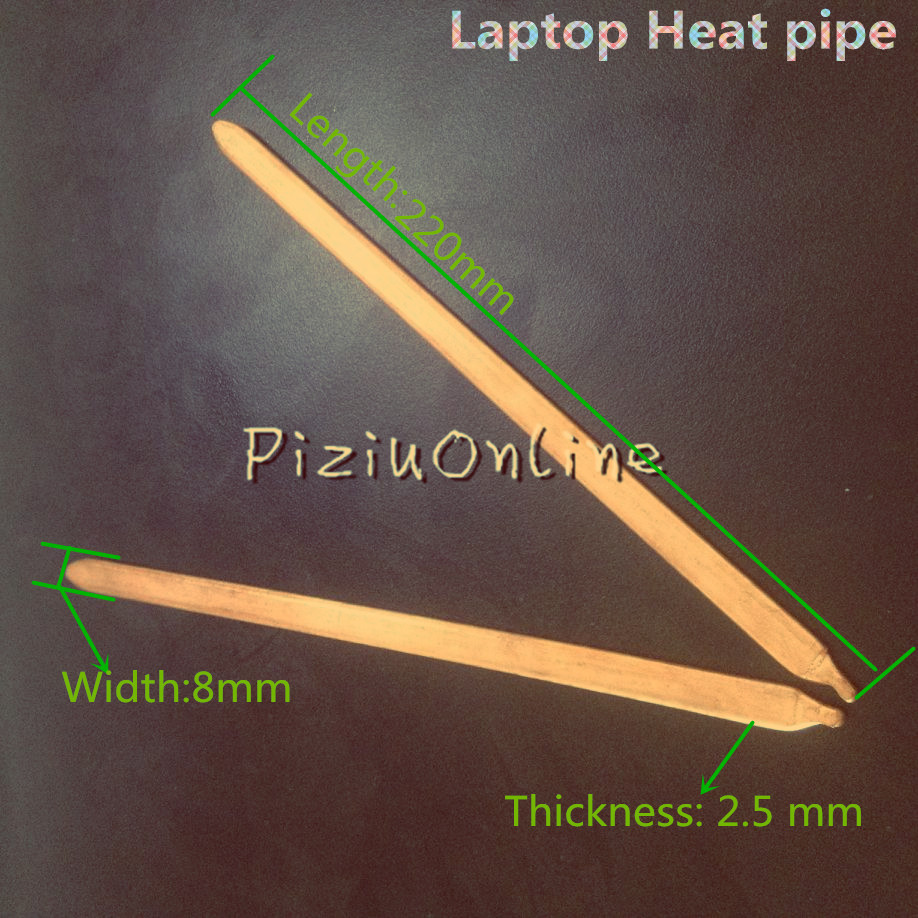 1pcs 220*8*2.5mm YT263 Flat Copper Heat Pipe Laptop CPU GPU Video Card Heat Sink DIY Oblate Tube Heatpipe USA Belarus