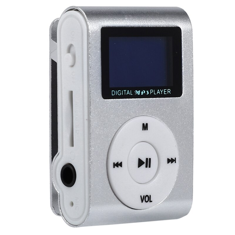 Mini reproductor MP3 con Clip USB, soporte de vídeo Sn, tarjeta micro-sd TF de 32GB