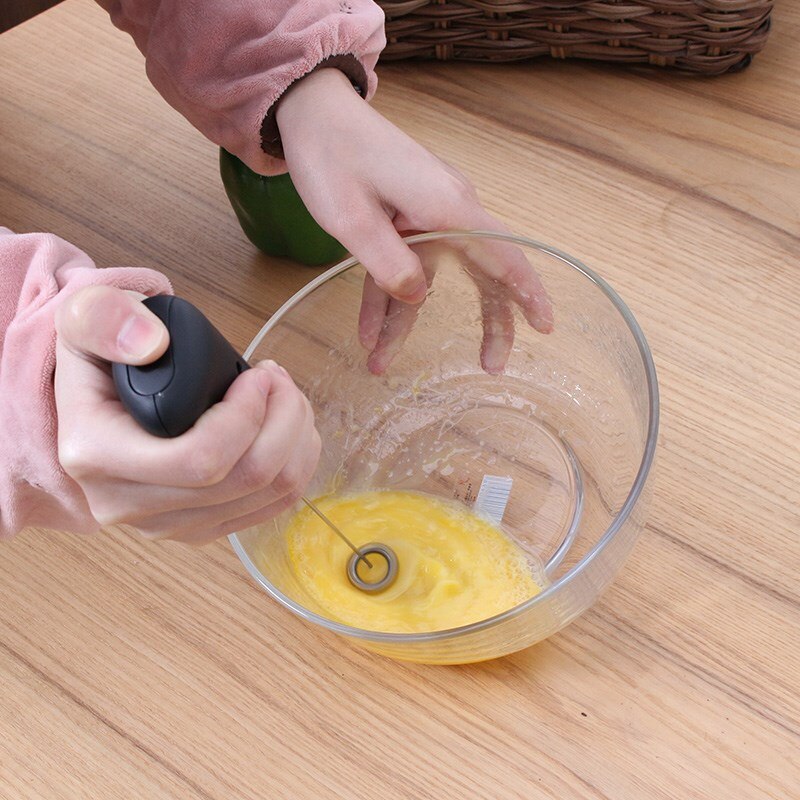 Espumador de leche eléctrico automático de espuma de mano cafetera batidora de leche y huevos capuchino Espumador portátil cocina o cafetería batidor herramienta