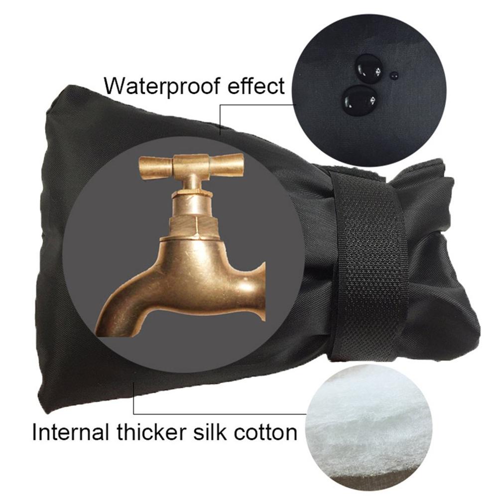 Durable Winter Outside Water Tap Protective Cover Frost Jacket Insulated Anti-Frost Cold Winter Outside Insulated Faucet Glove