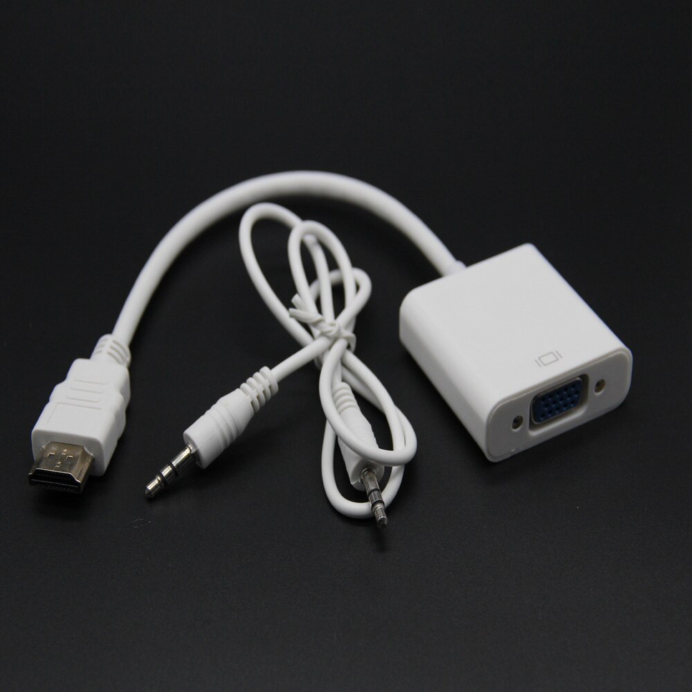 H2DMI zu VGA Adapter Kabel Männlich Zu Weiblich HDMI-kompatibel ZU VGA Konverter Adapter 1080P Digital-Analog Video Für Tablette
