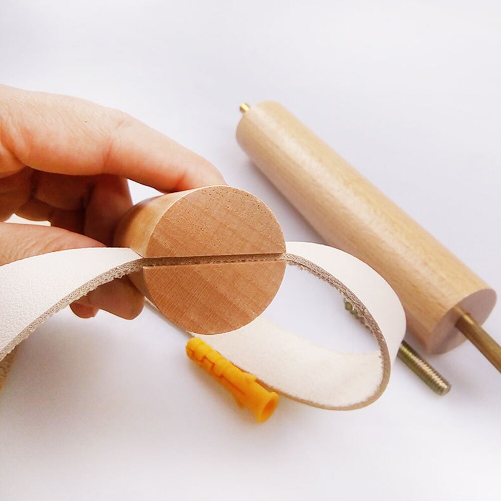 Kitchen Vertical Paper Towel Rack Bathroom Toilet Wooden Pure Copper Wall Paper Roll Holder