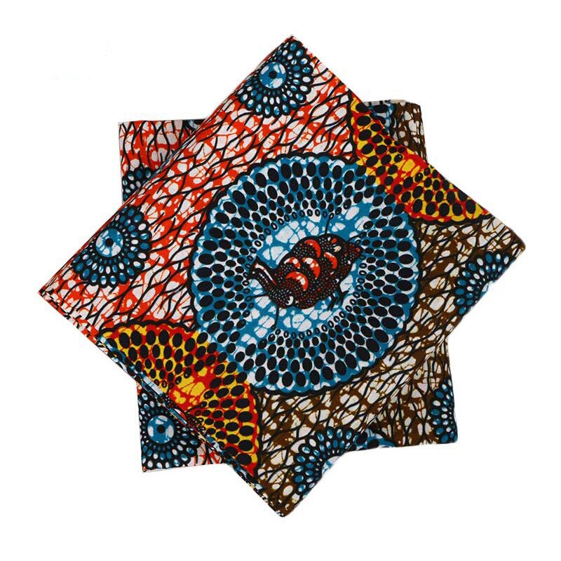 Olanda tessuto 6 metri di tessuto Africano del commercio tutto'ingrosso tessuto stampe di cera ankara tessuto della stampa per il vestito