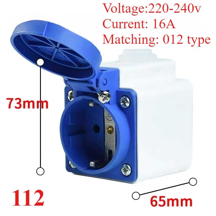 EU. Industriestecker-Fliegenbuchse SCHUKO wasserdicht 2PIN 16A IP44 IP54 verdeckte/wandige oberflächenmontierte Steckdose 200V 250V MÄNNLICH WEIBLICH: MULTI