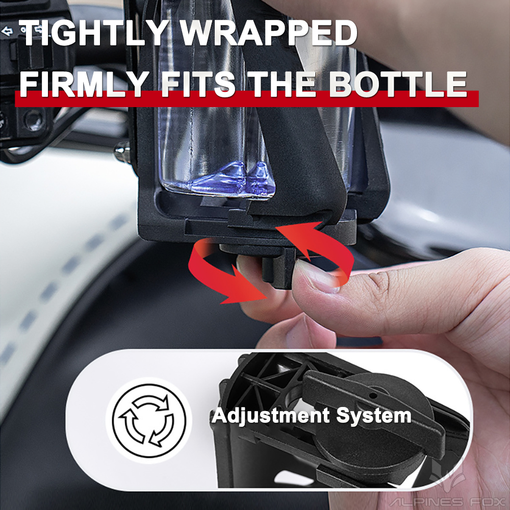 Motorcycle Water Cup Holder Universal Drink Holder Motorcycle Handlebar Bottle Holder Nylon Adjustable Bottle Holder