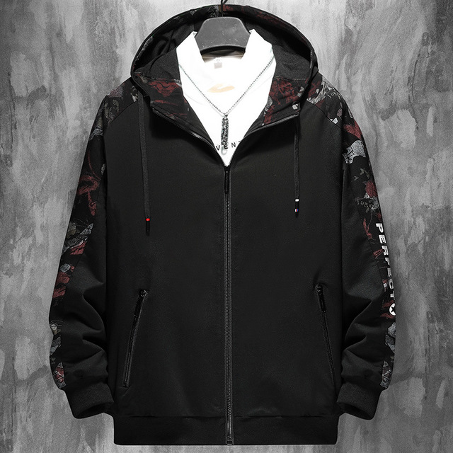 2022 kevät syksy miesten vaatteet vapaa-ajan löysät streetwear bomber musta takki plus oversize m -6xl 7xl 8xl 9xl: 918 2 / 8xl ja 190 cm 130kg