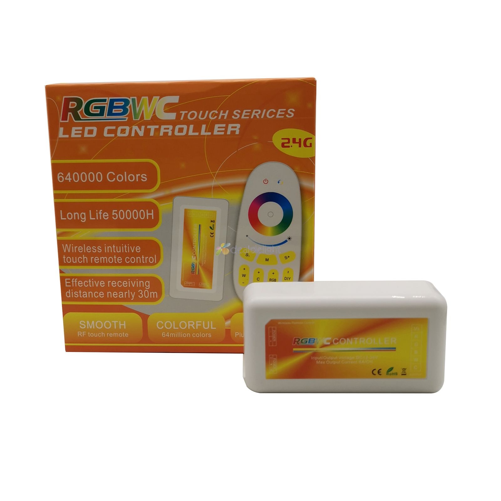 2,4G Touch Screen LED Controler RGBW RGB RGBWC DC12-24V 18A Fernbedienung Für RGB RGBW RGB + CCT LED streifen