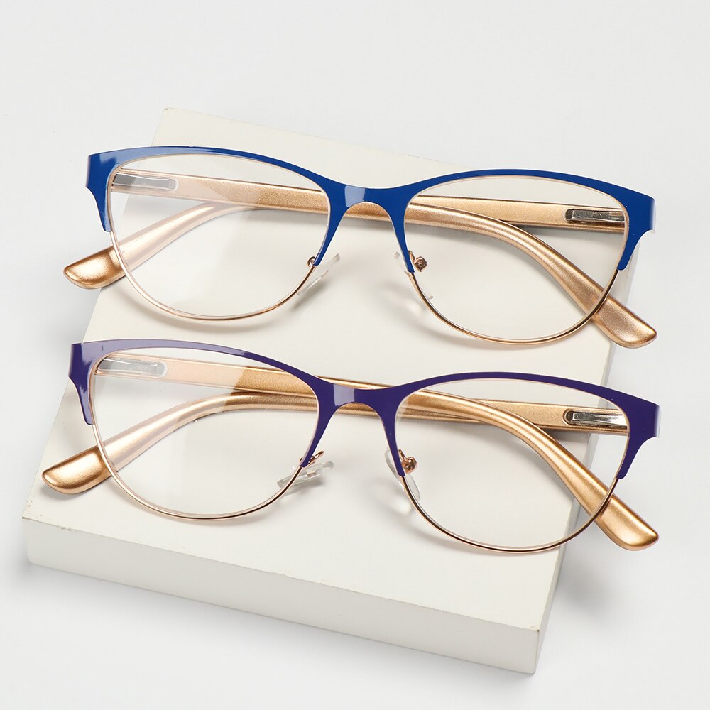 1pc retro half montuur leesbrillen unisex metaal vergroting presbyopie optische bril anti-vermoeidheid hyperopie bril