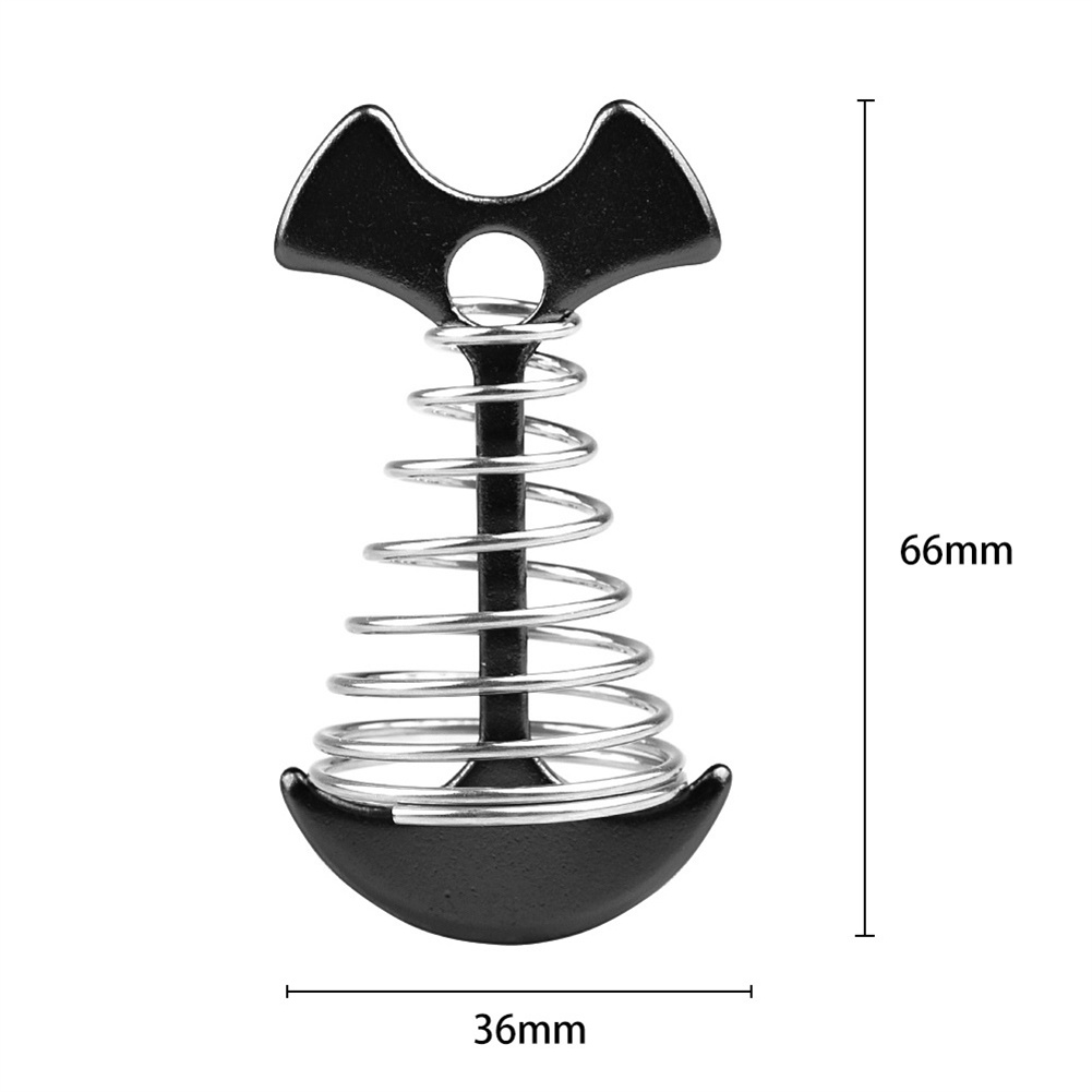 Cheville de tente à ressort en aluminium, cordes à vent, chaînes d&#39;ancrage, boucle à clous, équipement de Camping, accessoires d&#39;extérieur
