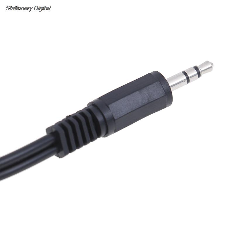 3.5mm- jack mini-stik til 2 rca-han stereo ohono-lydhøjttaleradapterkabel 3.5mm -han stereo  to 2 rca stereokonverteringskabel