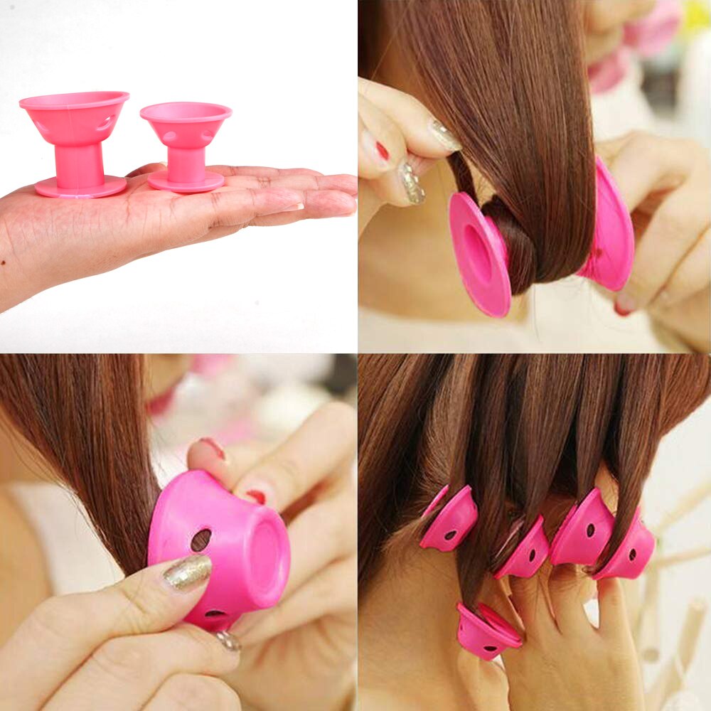Rulos mágicos para el cuidado del cabello para mujer, rizador suave sin calor, pinza de goma, estilizador de silicona, herramienta de peinado DIY, 20/30 Uds.
