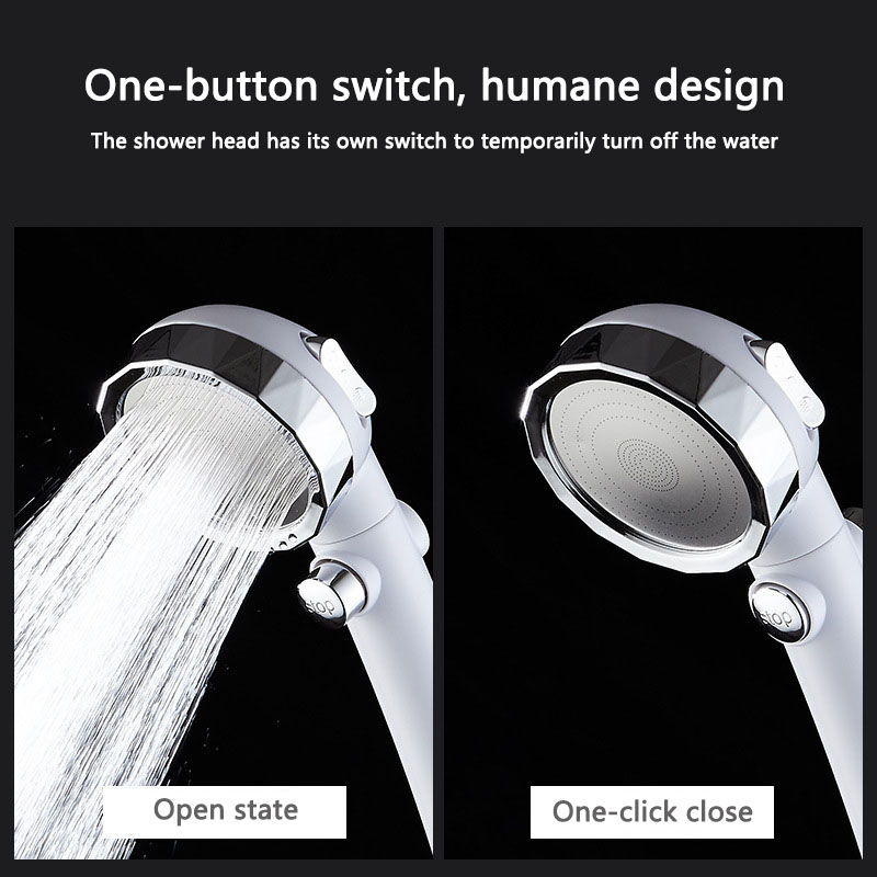 Spa Universal Shower Head High Pressure Rain Bath Showers Adjustable Water Saving Showerhead for Home Hotel Bathroom Head Shower